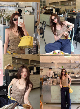 IUIU阿晶家 亮腰带一如既往的好穿工装裤女2025夏新款显瘦直筒裤