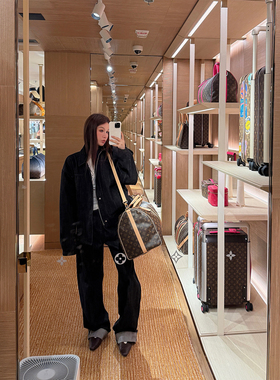 IUIU阿晶家「日本进口高密牛仔棉」经典款赤耳牛仔套装女春