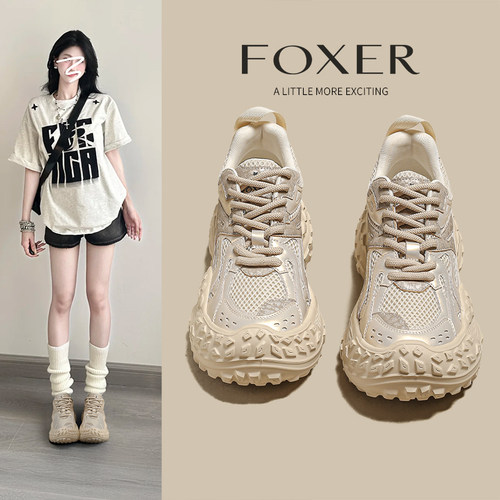 FOXER轮胎厚底老爹鞋女2