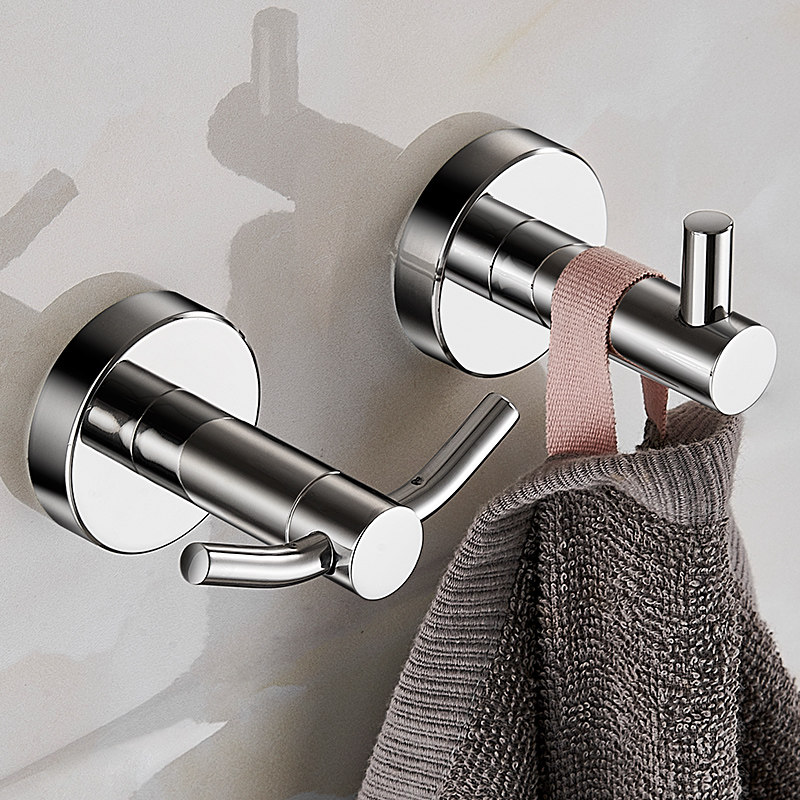 浴室挂钩304不锈钢加厚毛巾浴巾挂衣钩卫生间酒店免打孔衣服单钩,家装主材,挂钩/挂衣钩,淘宝优惠券,粉丝福利购,淘宝优惠卷