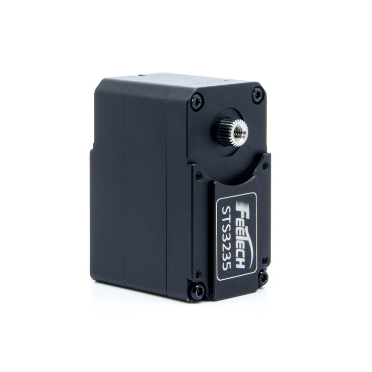 飞特12V全金属30KG扭力360度可连续转双轴STS3235机器人串口舵机