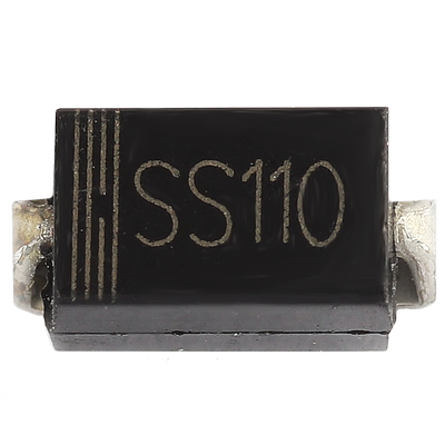 贴片肖特基二极管SS110 SB1100 1A/100V DO214AC SMA 20只