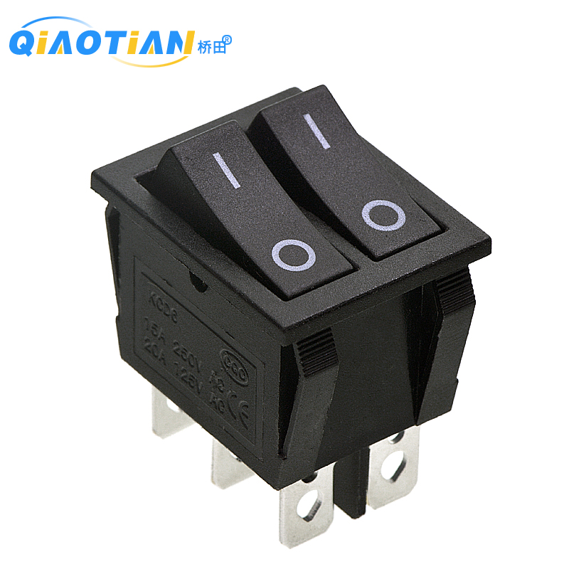 双联6脚船型开关电源翘板