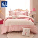 Детский мультяшный хлопковый комплект для принцессы для школьников, хлопковое одеяло, пододеяльник, простыня, 4 предмета, 3 предмета, постельные принадлежности