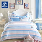 [Та же самая модель торгового центра] Dreaming Baby Student Dormitory Dormitory Dormitory Dormitory Five -Piece Cotton Kit Single -Pperson Stripes Upper и Nower Shop стеганое одеяло