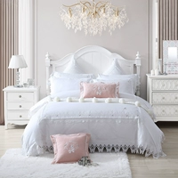 [Та же модель в торговом центре] Dream jie Baby 100 Double Comploge Cotton Fuck -Piece Four -Piece Детская вышивка французской принцессы ветер