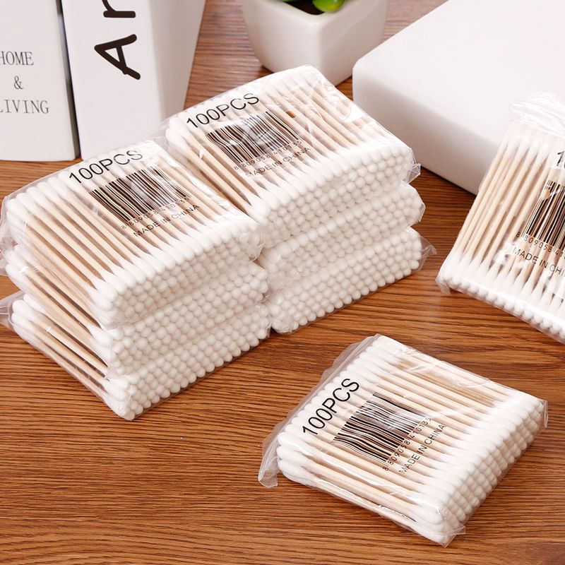 纹绣双头棉签棒100支化妆木棒卫生专用半永久棉花棒 美容院圆头棒,彩妆/香水/美妆工具,化妆/美容工具,淘宝优惠券,粉丝福利购,淘宝优惠卷