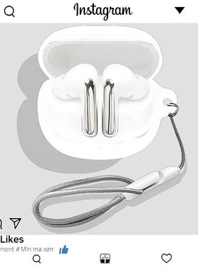 适用QCY MeloBuds N60主动降噪蓝牙耳机保护壳QCY MeloBuds N60耳机壳简约纯色男女款QCY N60创意硅胶软壳