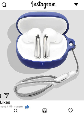 适用QCY MeloBuds N60主动降噪蓝牙耳机保护壳QCY MeloBuds N60耳机壳QCY N60简约纯色一体式防摔硅胶软壳