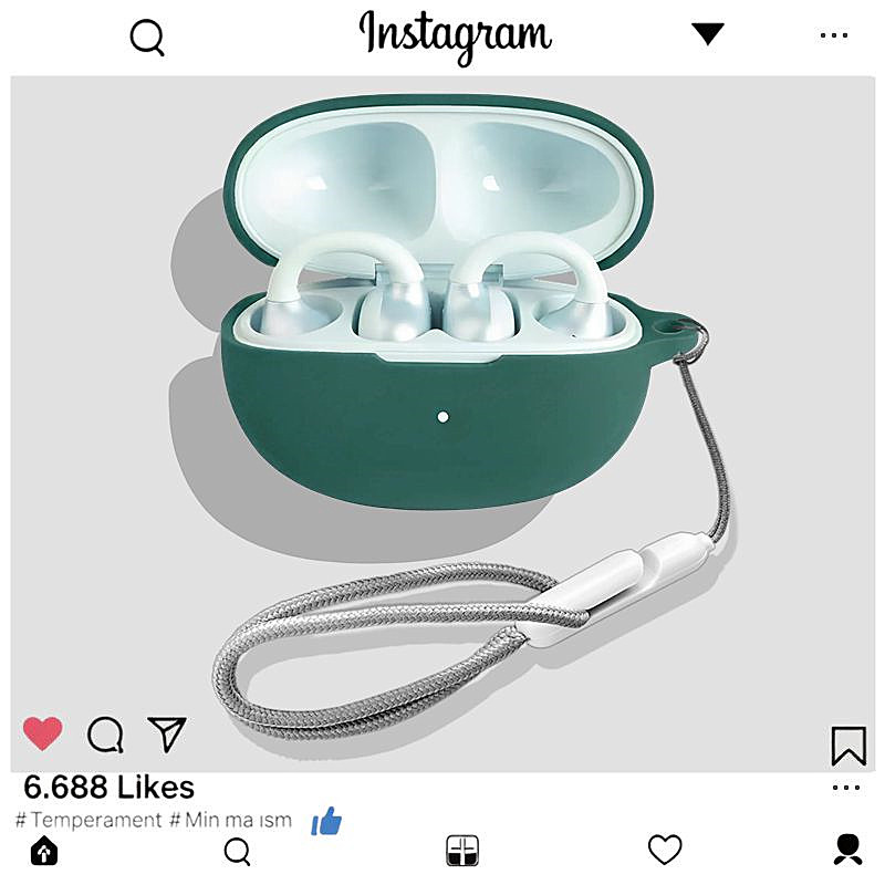 适用于漫步者X Clip耳夹式蓝牙耳机保护壳漫步者Comfo Clip耳机壳漫步者Comfo Clip Q耳机壳简约纯色硅胶软壳