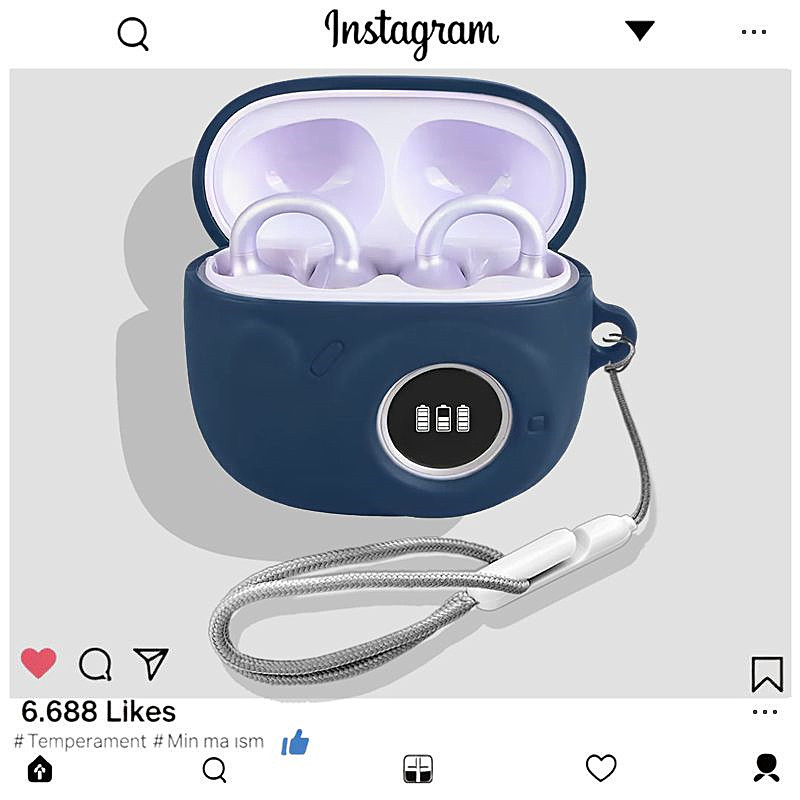 漫步者拍拍耳夹式保护壳适用漫步者花再 拍拍耳夹式蓝牙耳机保护套漫步者拍拍耳机壳简约纯色一体式硅胶软壳