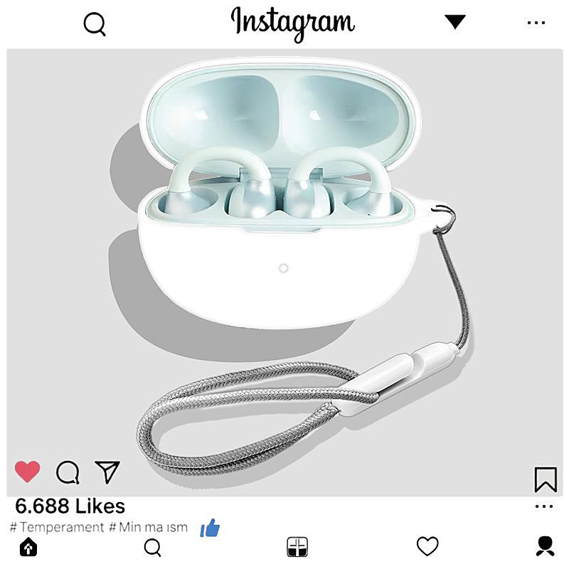 适用于漫步者X Clip耳夹式蓝牙耳机保护壳漫步者Comfo Clip耳机壳漫步者Comfo Clip Q防摔简约纯色硅胶软壳