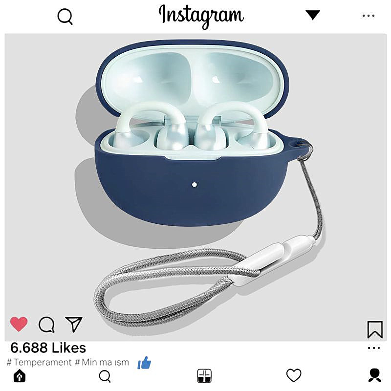 适用于漫步者X Clip耳夹式蓝牙耳机保护壳漫步者Comfo Clip耳机壳漫步者Comfo Clip Q防刮简约纯色硅胶软壳