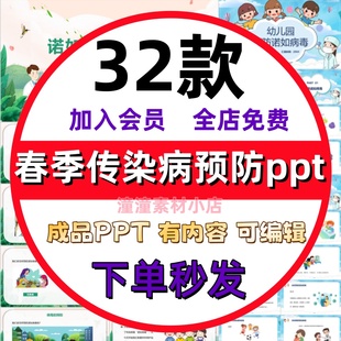 幼儿园小学生预防春季传染病ppt诺如病毒预防班会PPT课件