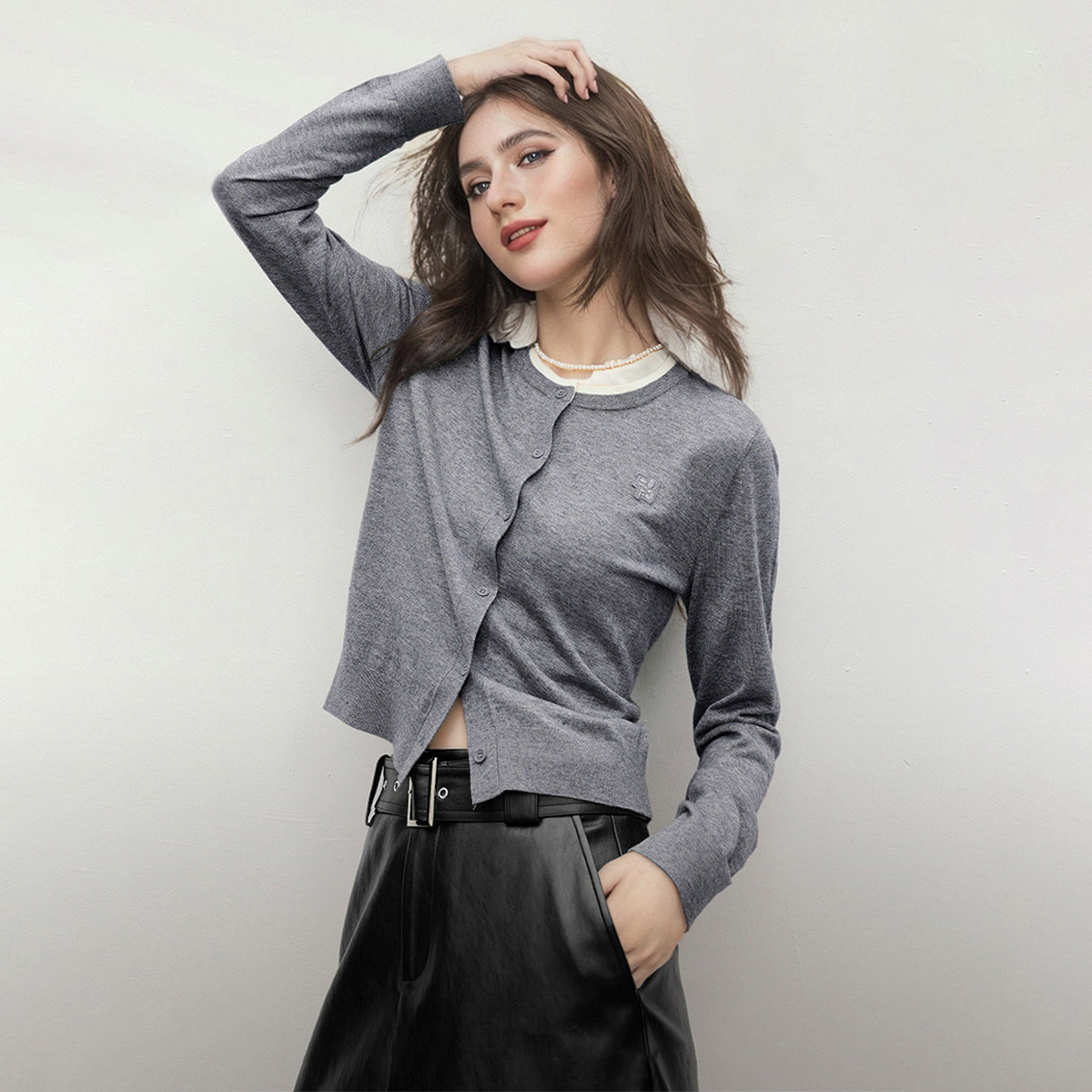 OHD&ONE女装早秋长袖圆领针织衫上衣时尚百搭显瘦开衫毛衣外套女,女装/女士精品,毛针织衫,淘宝优惠券,粉丝福利购,淘宝优惠卷