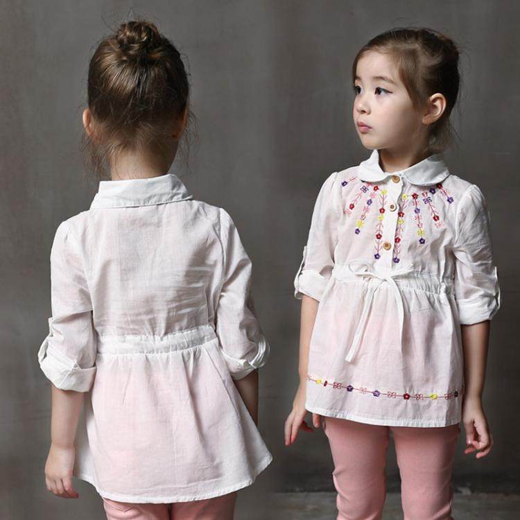 Chemise fille à manche longue - Ref 2084975 Image 1