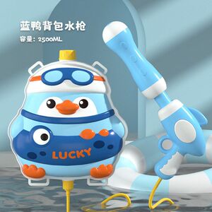 儿童背包水枪玩具抽拉式