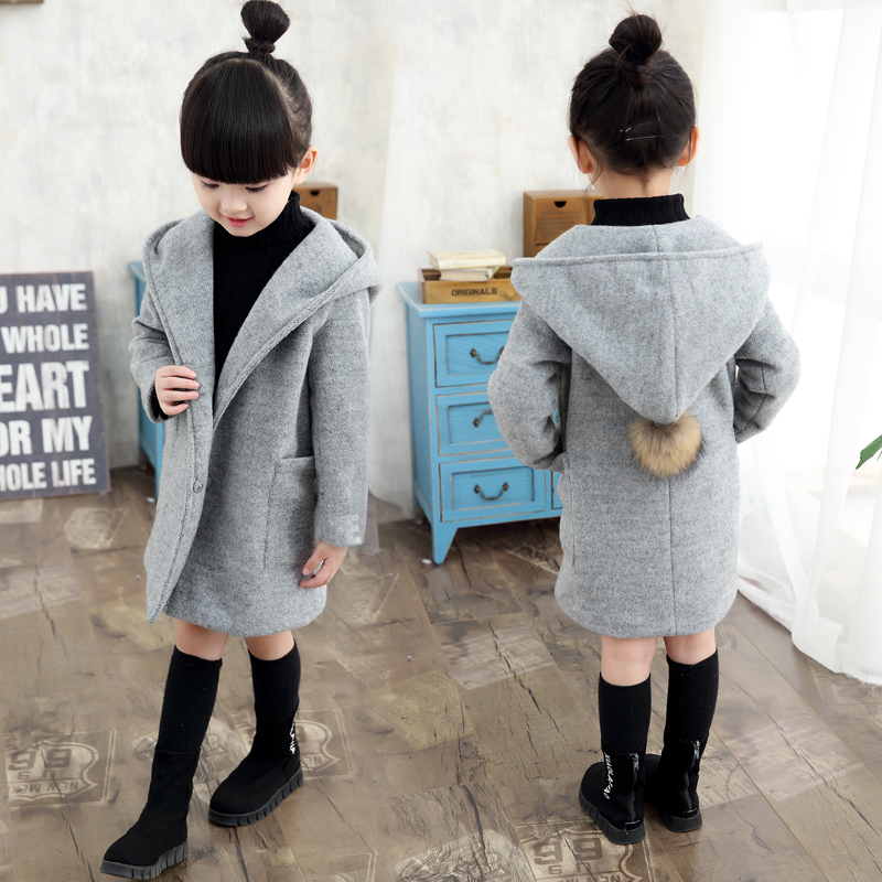 Manteau pour fille en laine - Ref 2162453 Image 4