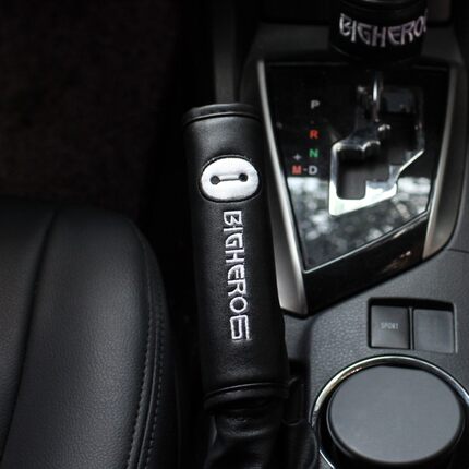 普晶汽车卡通可爱大白四季女士车用手刹套排挡套安全带护肩小套饰