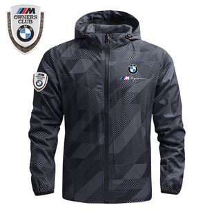 宝马BMW MPower联名衣服男运动服防水速干风衣机车赛车骑行服外套