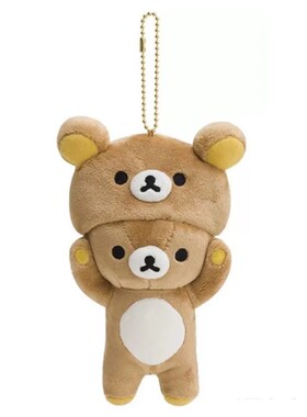 日系可爱rilakkuma san-x轻松熊衣服换装毛绒公仔挂件钥匙扣可爱