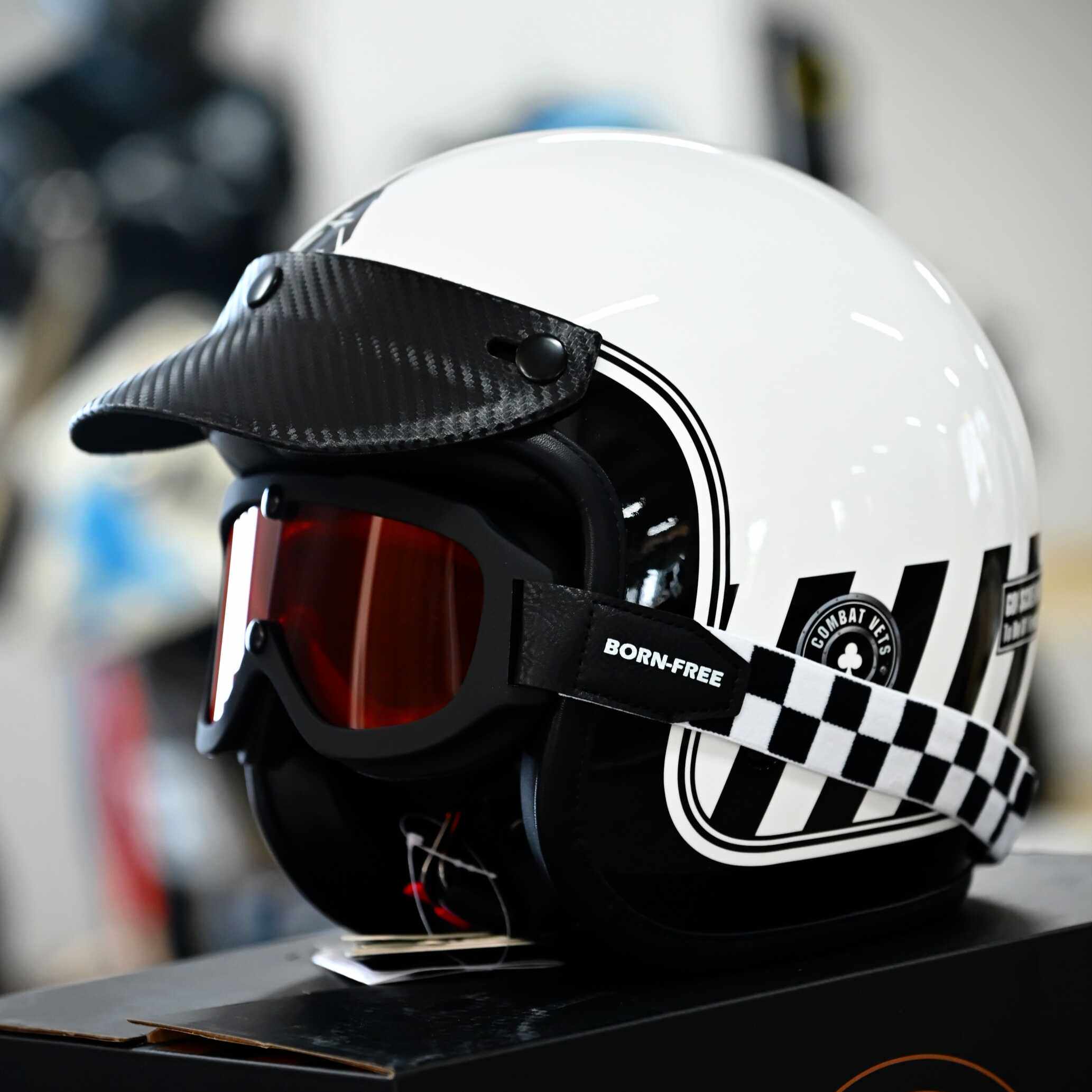 摩托轻机车复古哈雷头盔男女半盔防风镜防雾镜