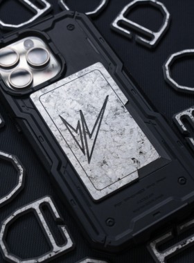 WEAVER织巢鸟 苍月银系列纯银箔碳纤维层压材质高强度刀卡士气章