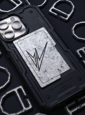 WEAVER织巢鸟 苍月银系列纯银箔碳纤维层压材质高强度刀卡士气章