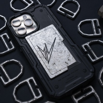 WEAVER织巢鸟 苍月银系列纯银箔碳纤维层压材质高强度刀卡士气章