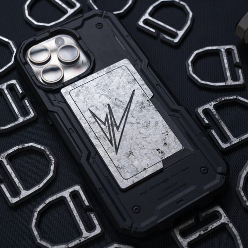 WEAVER织巢鸟 苍月银系列纯银箔碳纤维层压材质高强度刀卡士气章