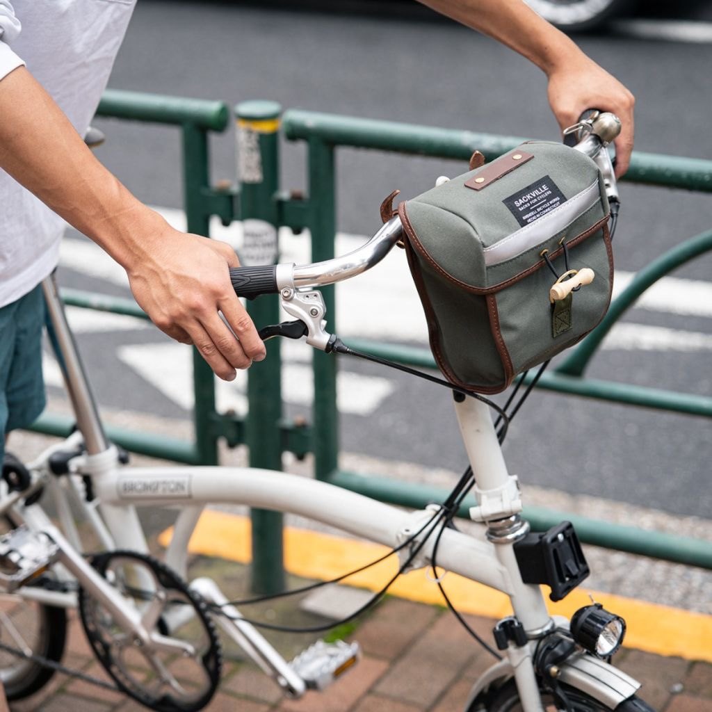 rivendell 自行车手工车头包 马鞍包 小布通用耐用防水打蜡车把包