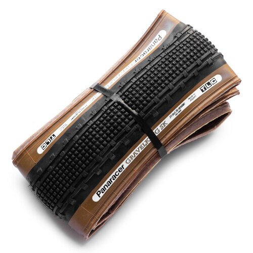 PANARACER日本 自行车耐用外胎gravel king SK 650B tire (brown)