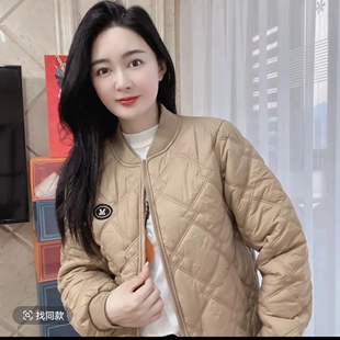 2025冬季轻薄妈妈小个子时尚小棉袄棒球服棉衣棉服女韩版短款外套