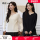 女装 套头长袖 上衣秋冬新款 绮娑大码 气质胖MM宽松显瘦毛衣打底衫 女