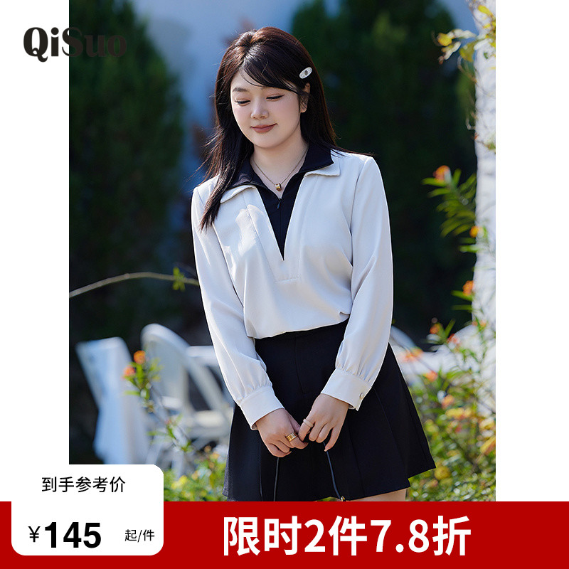 绮娑大码上衣显瘦上衣