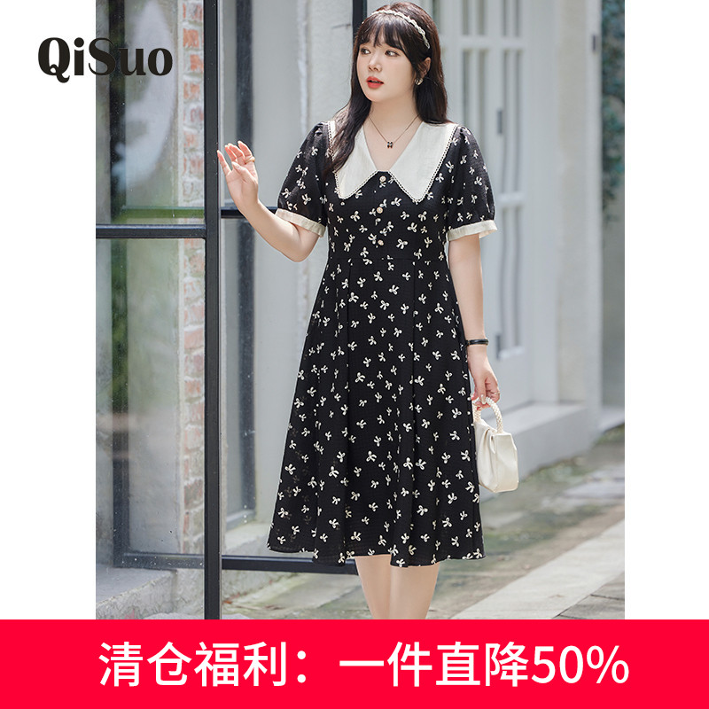 绮娑女装大码连衣裙显瘦图片