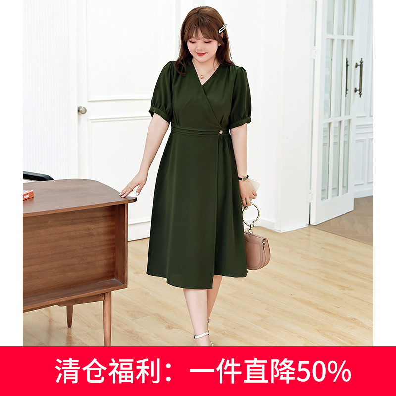 显瘦    气质   大码连衣裙