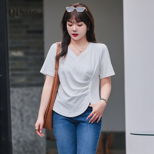 大码胖MM显瘦上衣绮娑女装