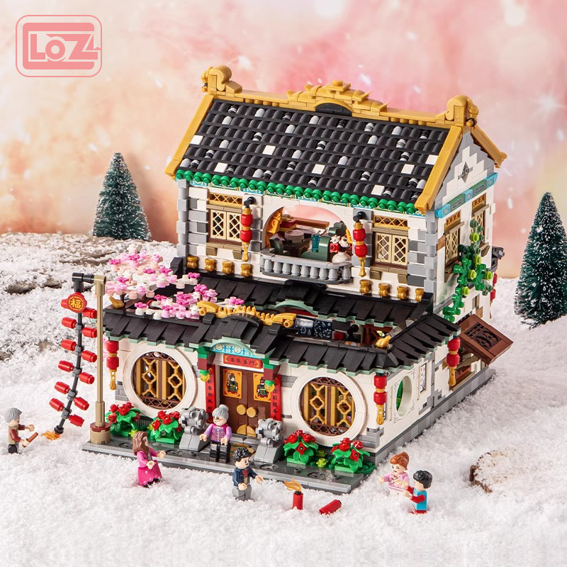 过年礼物拼搭成人玩具模型