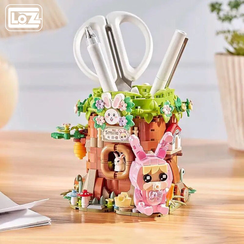 LOZ拼插玩具创意笔筒积木