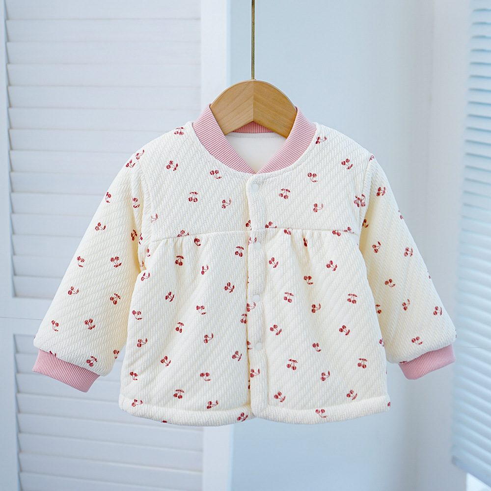 150克婴儿夹棉外套加厚外出服