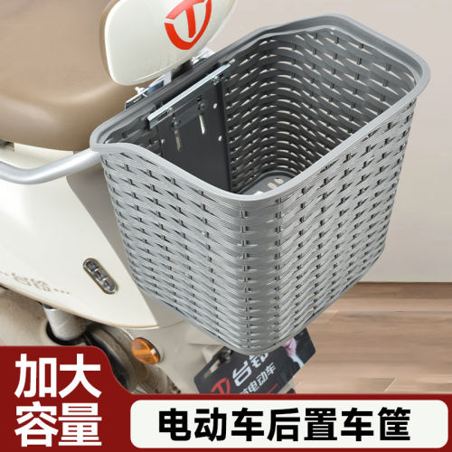 电动车后车筐头盔书包快递放置筐