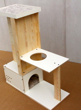 AICC双层猫咪跳台大猫家具猫爬架窝宠物用品玩具自嗨独处网红抖音