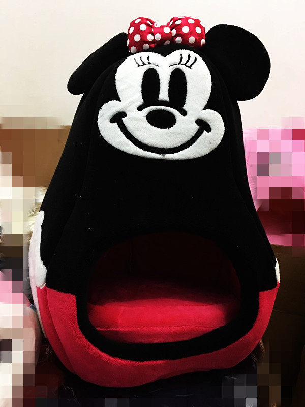 日本D*sney米奇印花宠物窝猫窝小鹿犬专用狗窝室内抖音同款网红