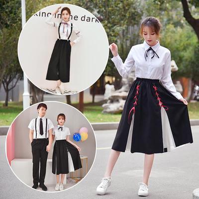 日韩校服班服秋冬男女大学生衬衫英伦学院风套装长袖水手服jk长裙