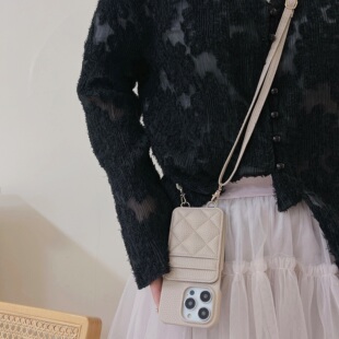 斜挎手机壳适用苹果15promax手机壳14plus萍果13pormas防摔iphone平果pulse新款12pro小众iohone13防摔11斜挎