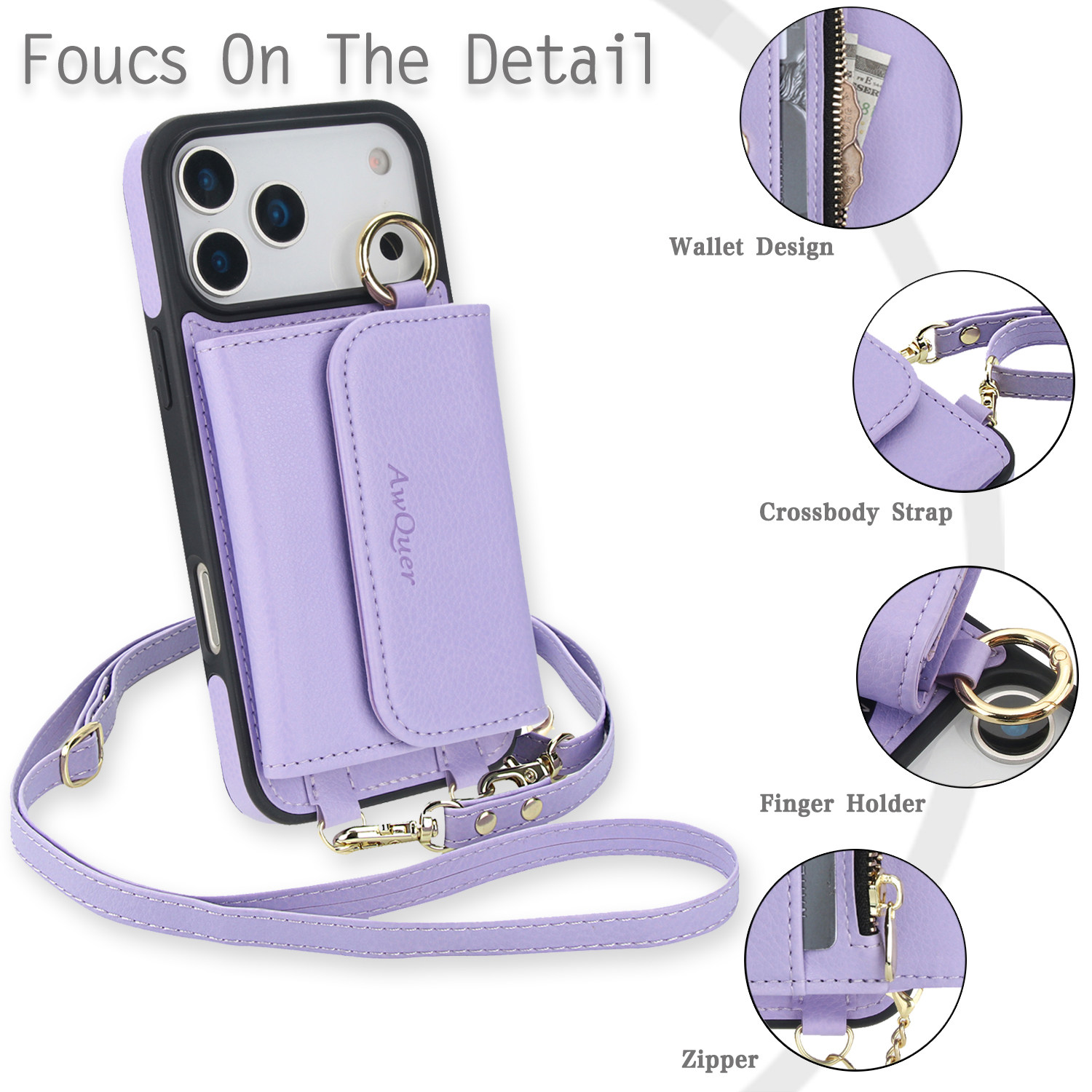 MagSafe挂绳卡包适用苹果17pro手机壳斜挎iPhone14plus零钱包13promax插卡16pro放证件17斜背背带磁吸挂脖15