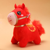 雅皮士马年吉祥物公仔兔子毛绒玩具生肖玩偶新年会活动礼品布娃娃