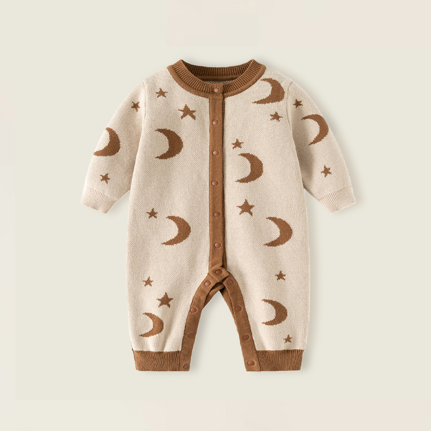 婴儿毛衣连体衣秋冬款a类纯棉