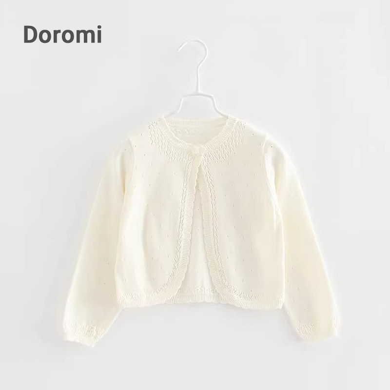 女童针织小披肩春秋夏儿童礼服公主裙披肩短款开衫外搭针织空调衫